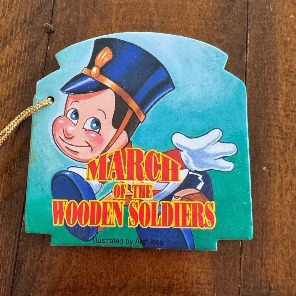 Vintage Christmas Mini Board Book Ornament Lot 6 Die Cut Stephen Wagner Gift